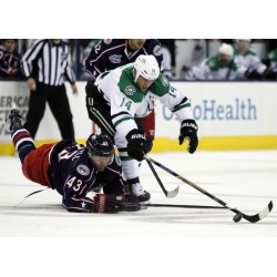 Dallas Stars-anfører Jamie Benns skuffelse efter playoff-nederlaget